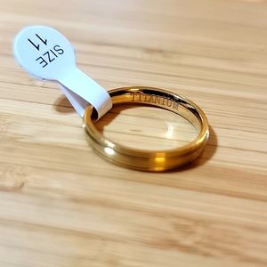 New Sz 11 Titanium Unisex wedding ring band